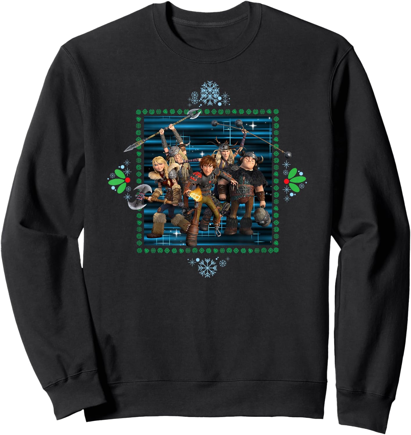 How to Train Your Dragon 3 Homecoming Logo Sweatshirt - Sweatshirt | Black