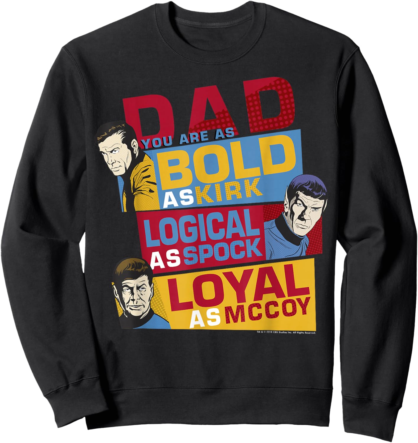Star Trek Original Series Dad You are Bold Sweatshirt - Sweatshirt | Black