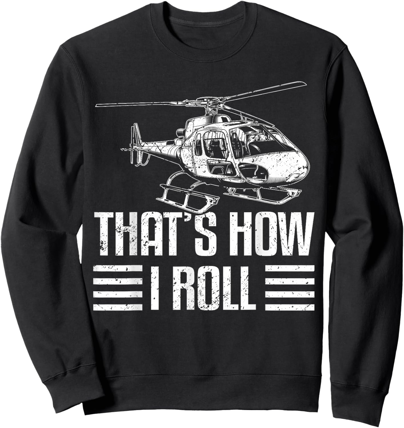 Helicopter pilot Gift helicopter flight helicopter Sweatshirt - Sweatshirt | Black