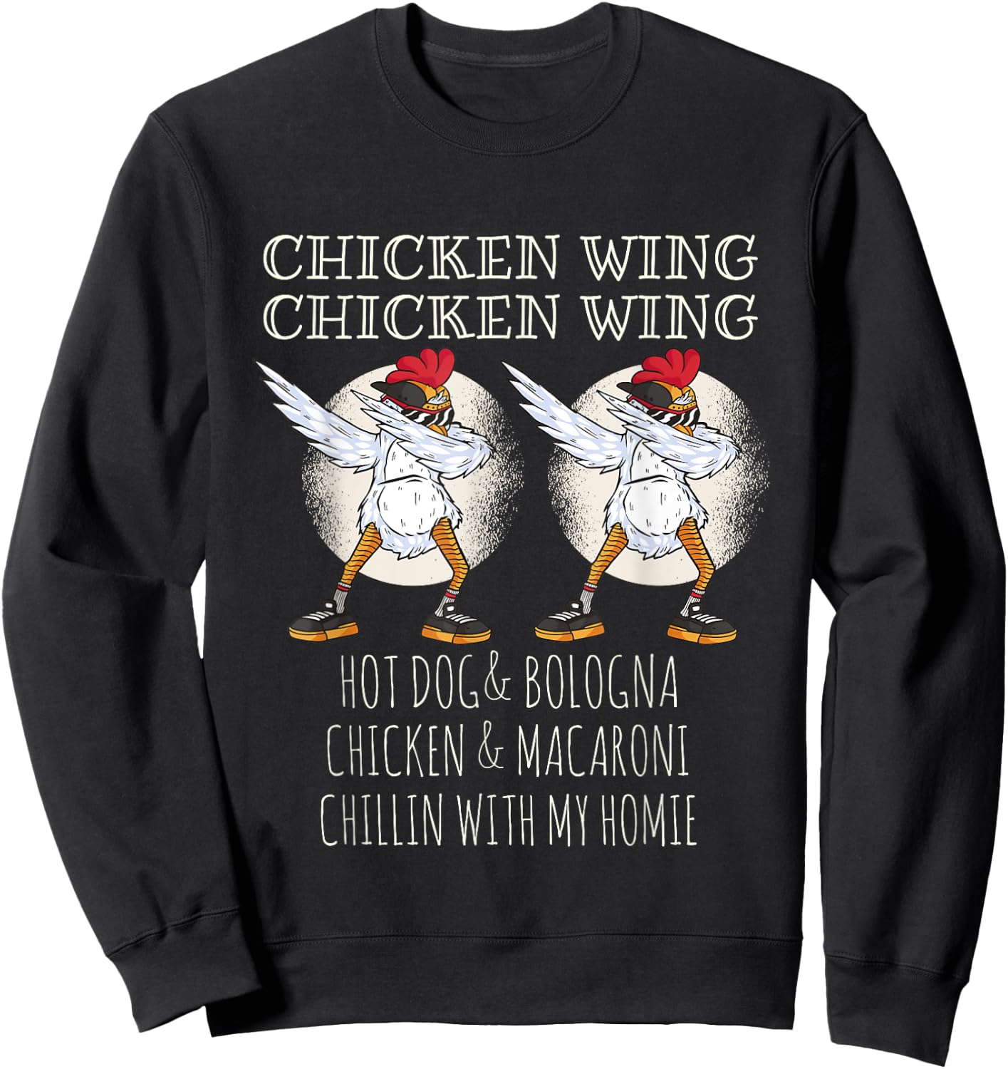 Chicken Wing Chicken Wing fun kids Sweatshirt - Sweatshirt | Black
