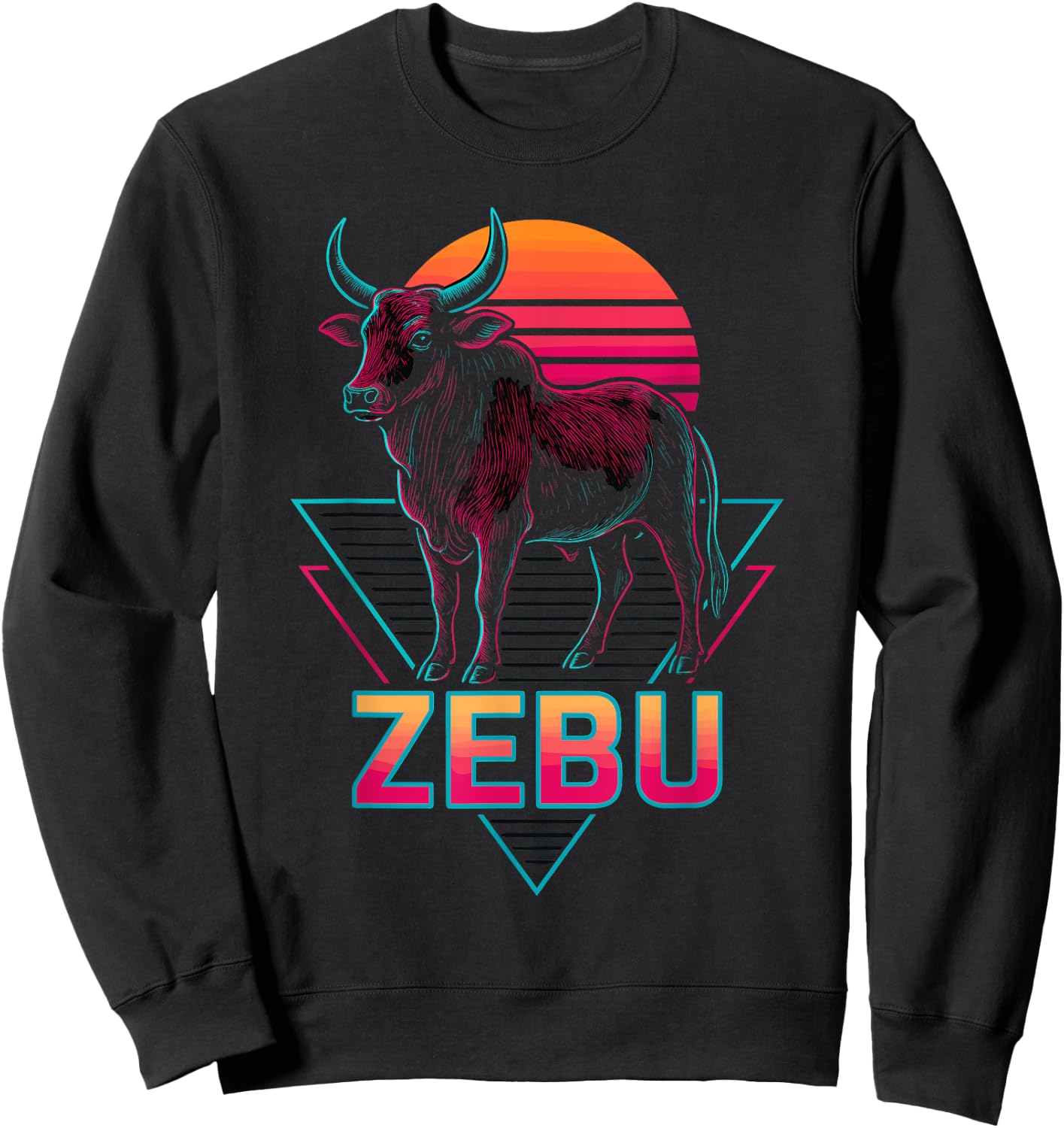 Zebu Retro Sweatshirt - Sweatshirt | Black