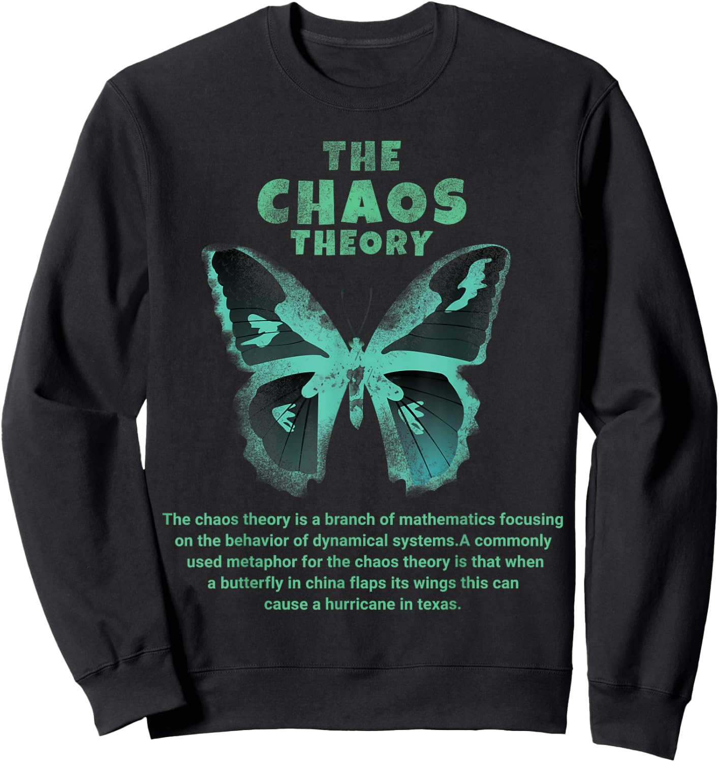 The Chaos Theory Butterfly Cyclone Sweatshirt - Sweatshirt | Black