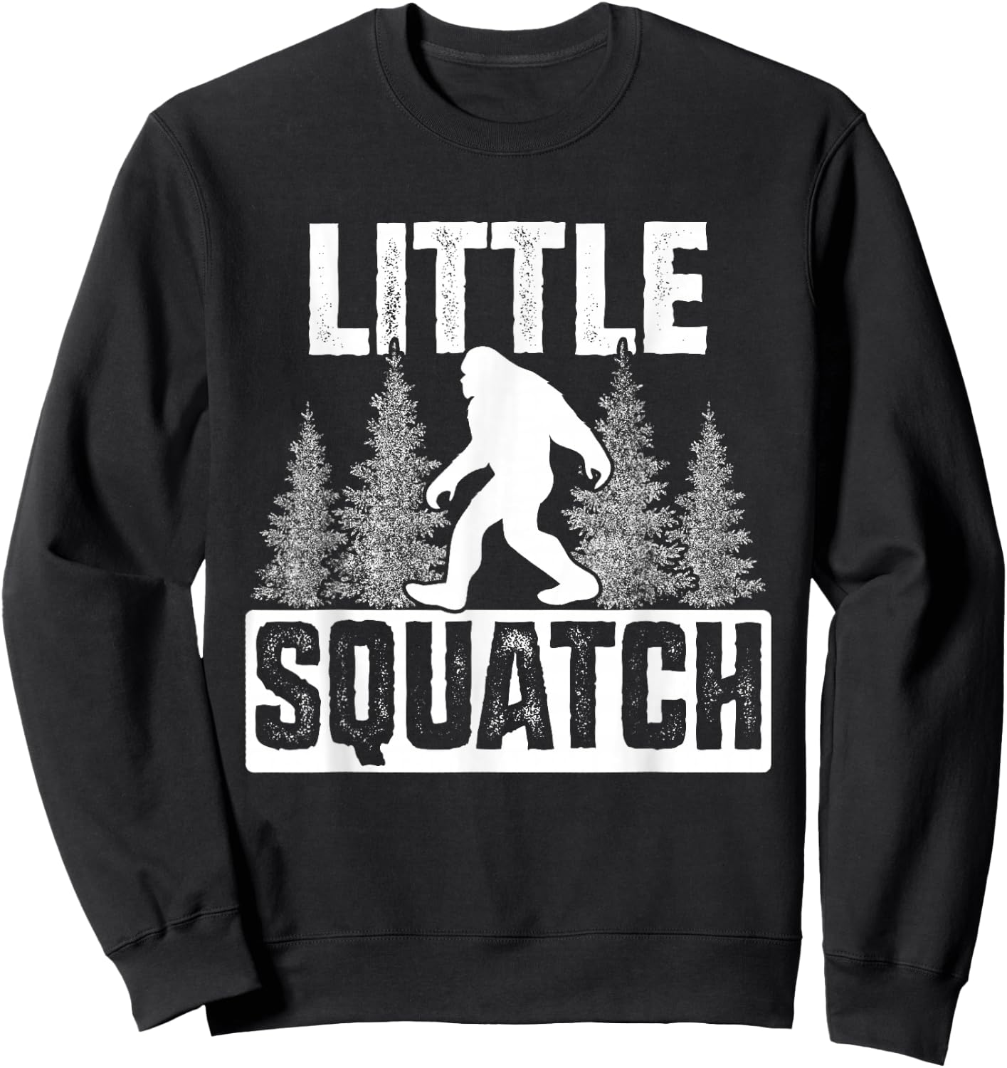Squatchy Matching Family Bigfoot Shirts Little Squatch Sweatshirt - Sweatshirt | Black