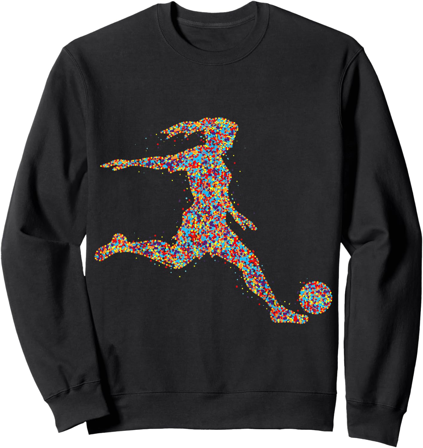Soccer Women Girl Player Sweatshirt - Sweatshirt | Black