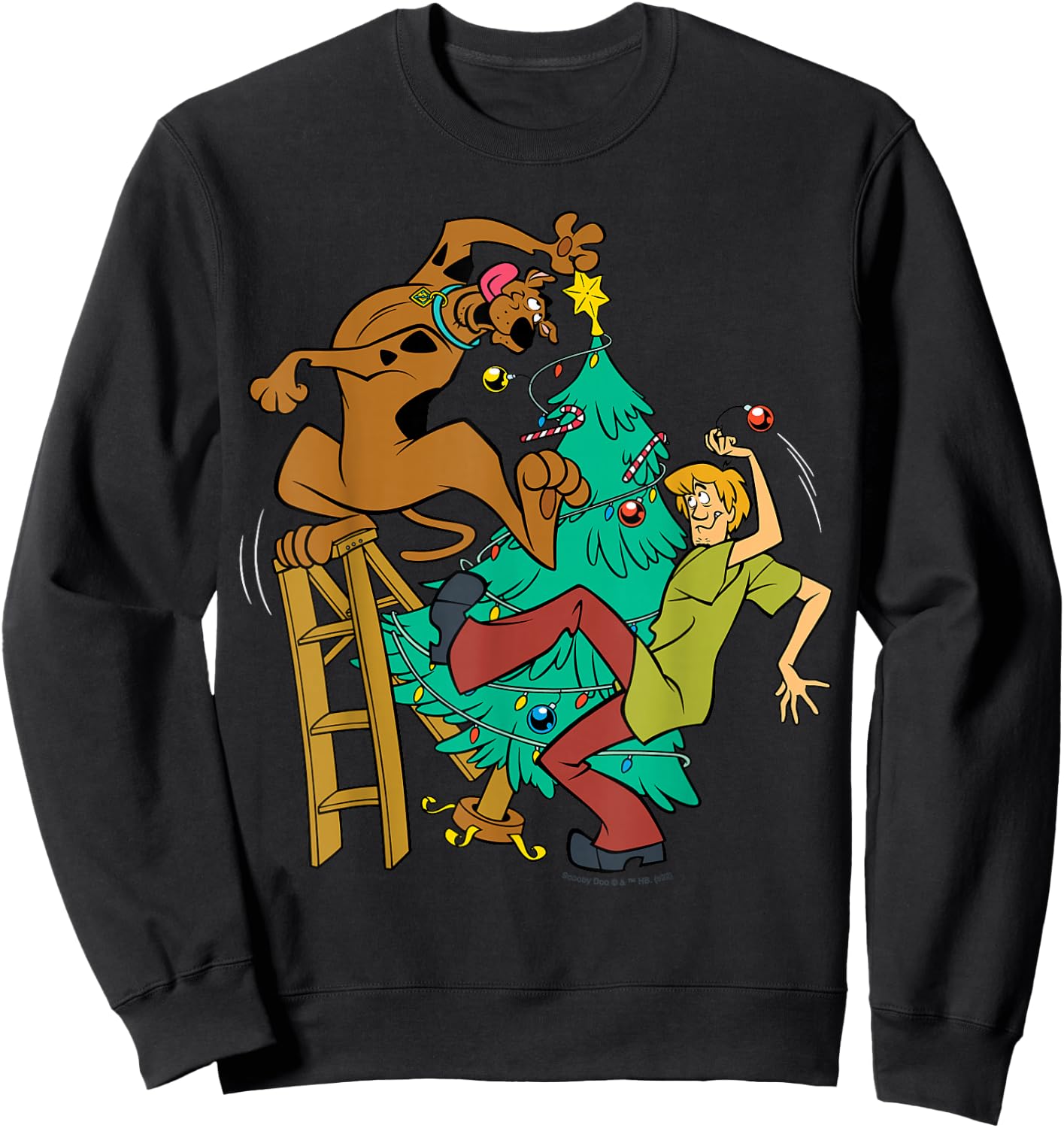 Scooby And Shaggy Christmas Dancing Sweatshirt - Sweatshirt | Black