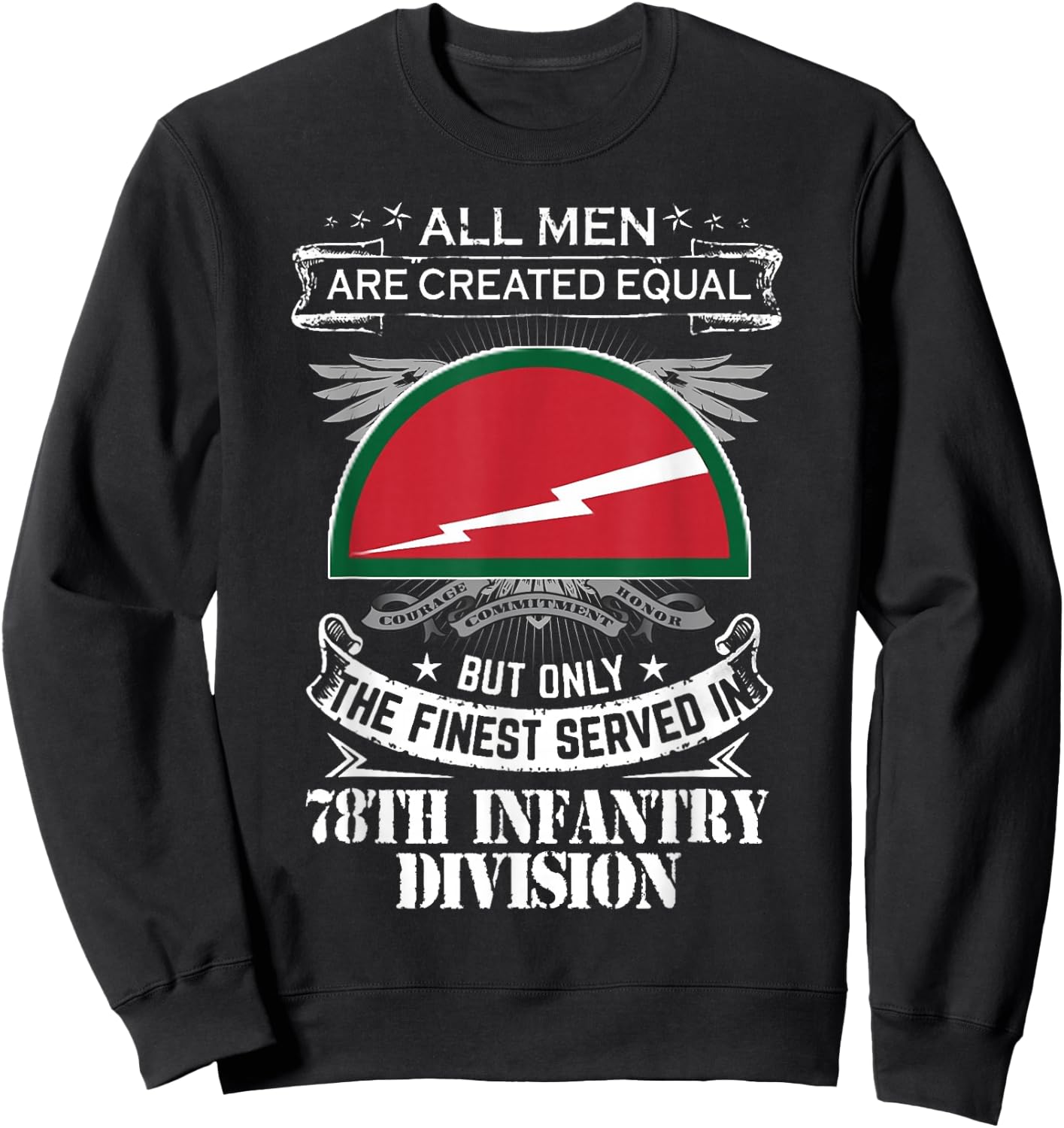 78th Infantry Division US Army Sweatshirt - Sweatshirt | Black