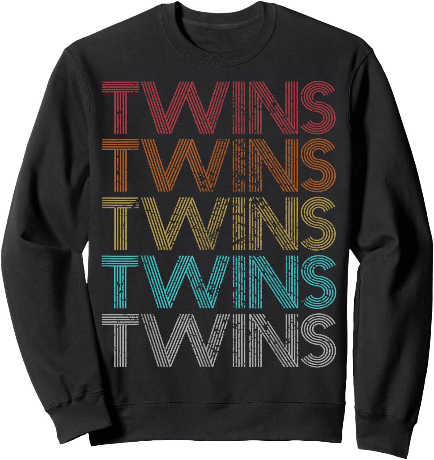 Retro Vintage Twins Sweatshirt - Sweatshirt | Black