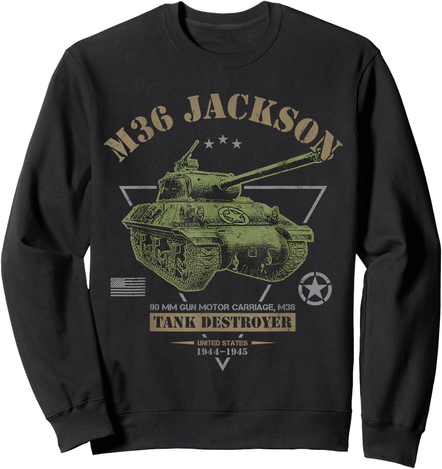 M36 Jackson Tank Destroyer Sweatshirt - Sweatshirt | Black