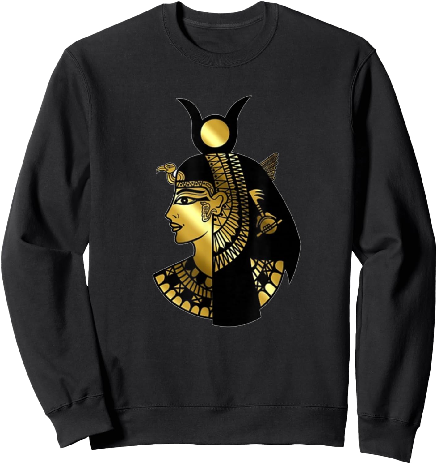 Ancient Egyptian mythology Hathor o ISis Goddess Sweatshirt - Sweatshirt | Black