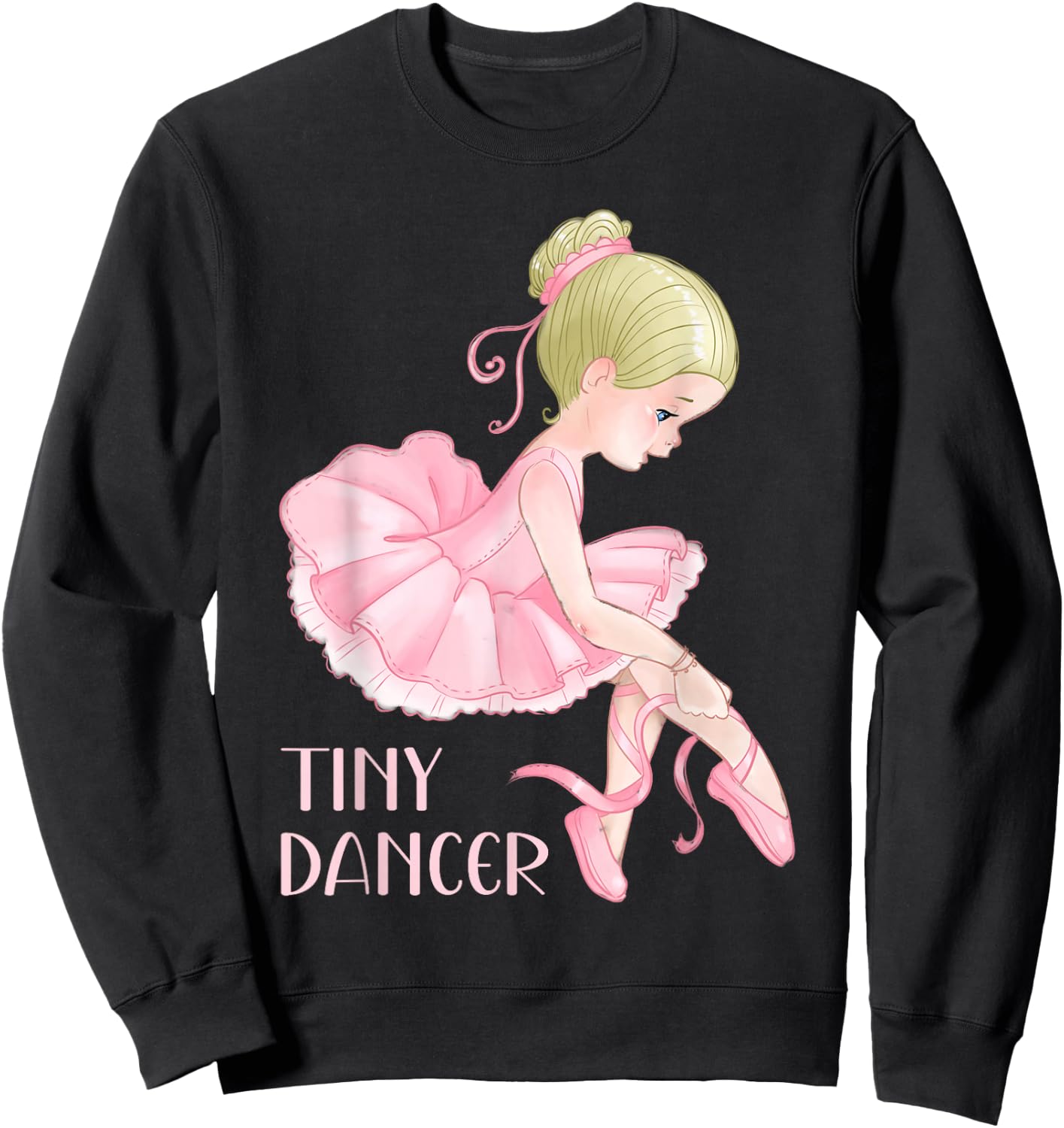 Tiny Dancer Ballerina Girl Ballet Dancing Kids Dance Cute Sweatshirt - Sweatshirt | Black