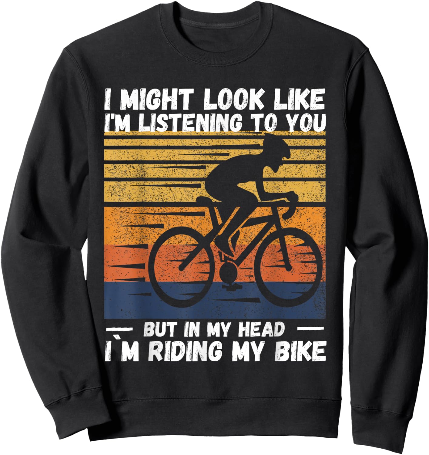 I Might Look Like I'm Listening To You But In My Head Riding Sweatshirt - Sweatshirt | Black