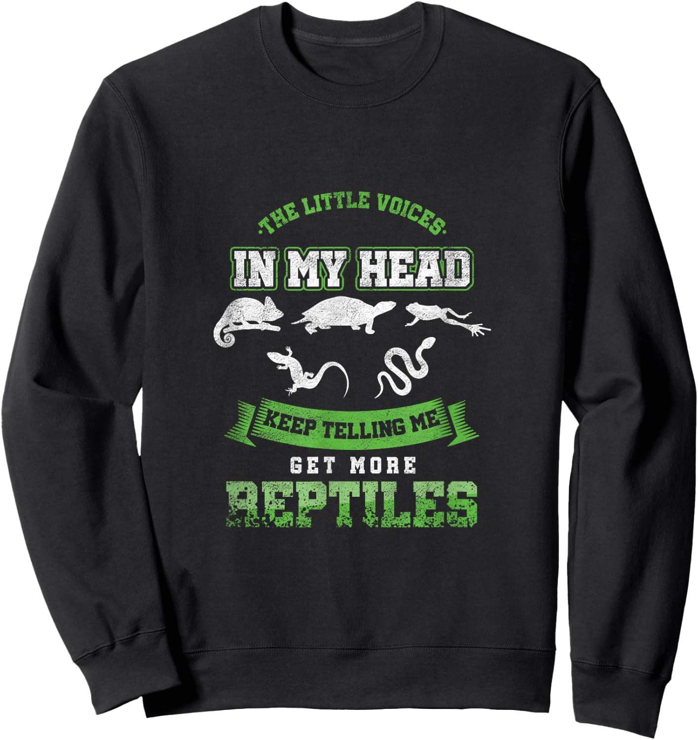 Funny Herping Get More Reptiles Breeder Sweatshirt - Sweatshirt | Black