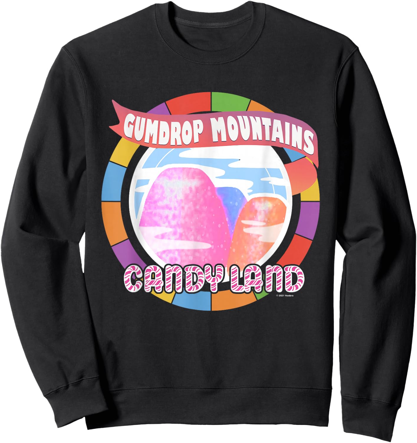 Candy Land Delicious Gumdrop Mountains Sweatshirt - Sweatshirt | Black