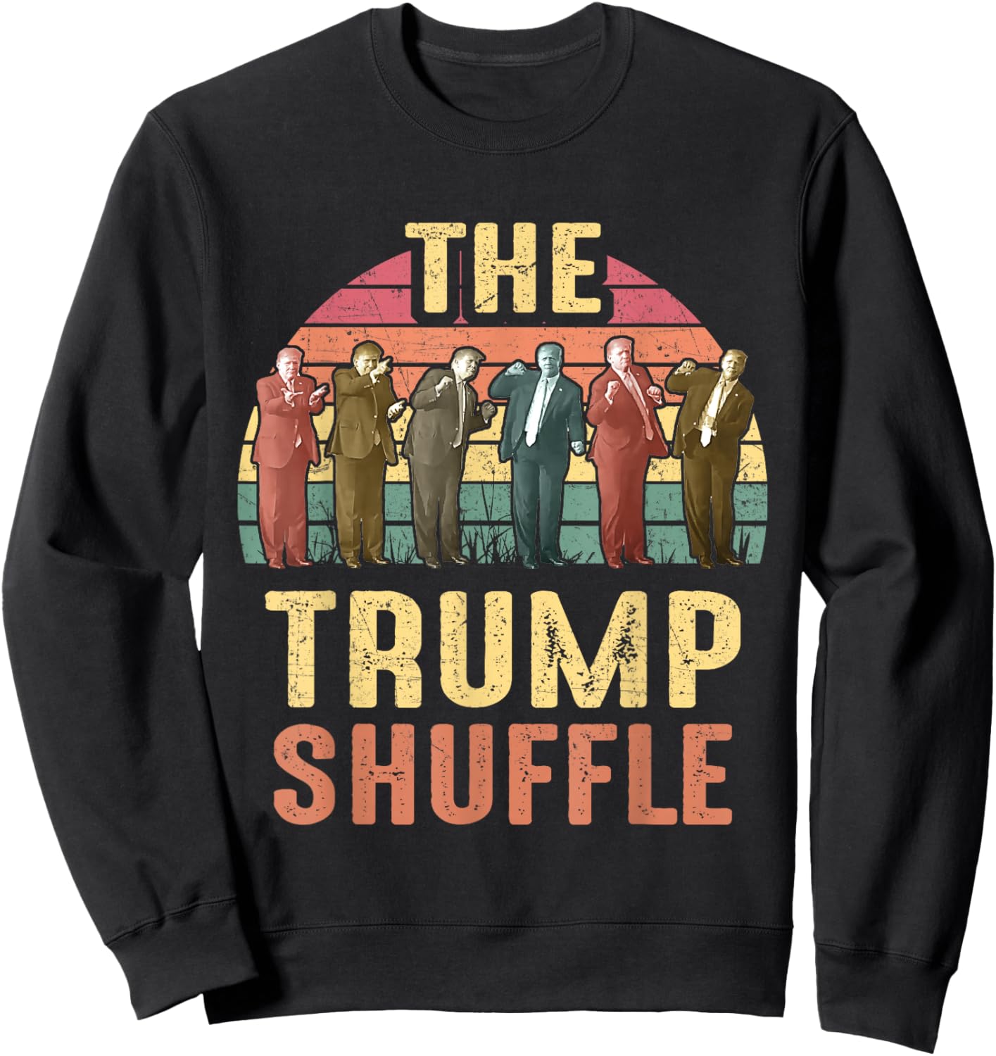 The Trump Shuffle Trump Elaine Dance GIF Trump Dance Gift Sweatshirt - Sweatshirt | Black