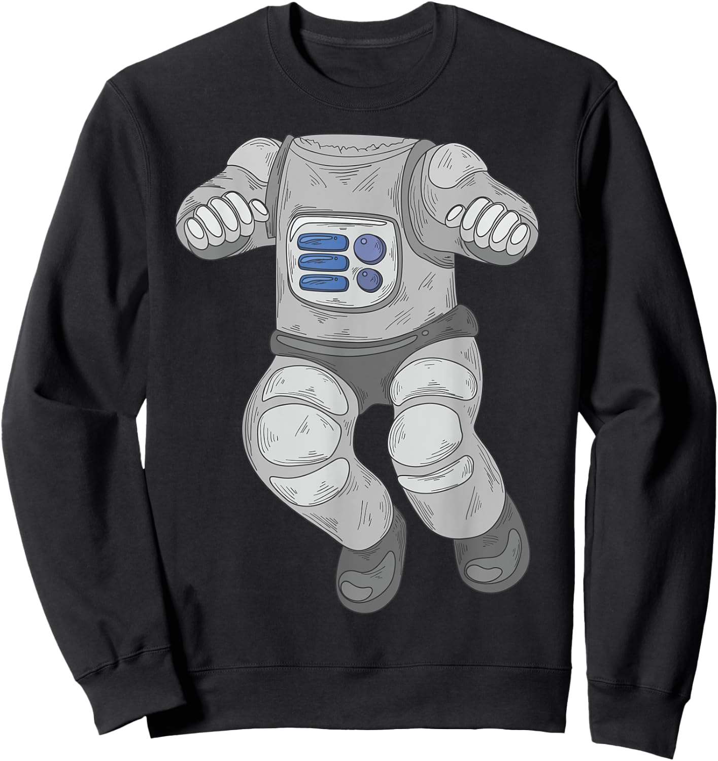 Cool Funny Astronaut Halloween Costume Shirt Spaceman Gift Sweatshirt - Sweatshirt | Black