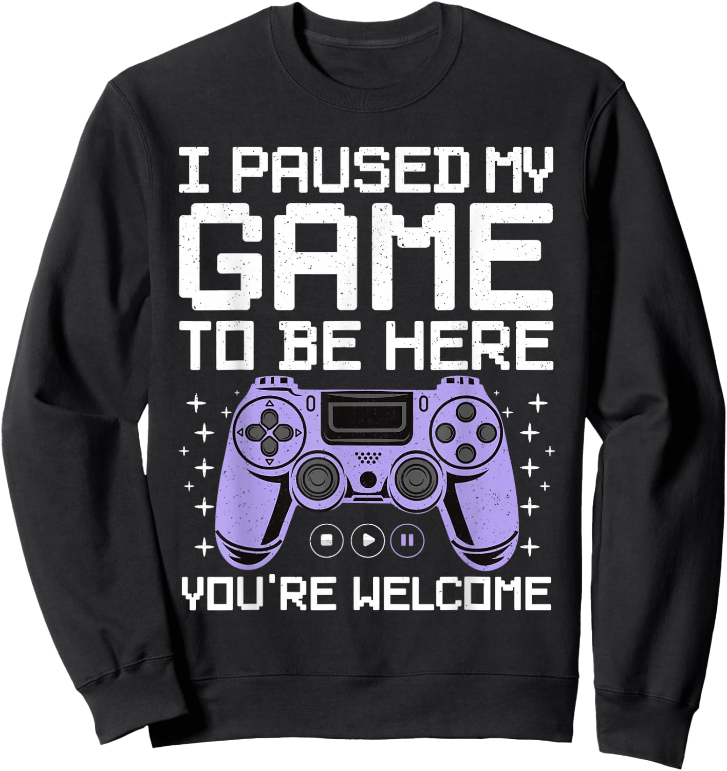 Cool Video Game Art Women Video Gamer Gaming Lover Sweatshirt - Sweatshirt | Black