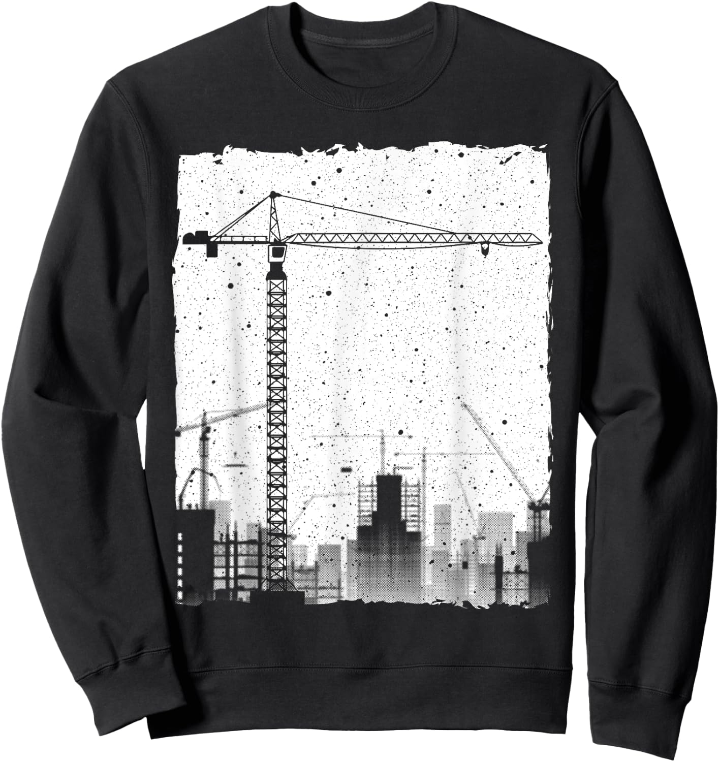 Best Tower Crane Design Women Tower Crane Operator Sweatshirt - Sweatshirt | Black