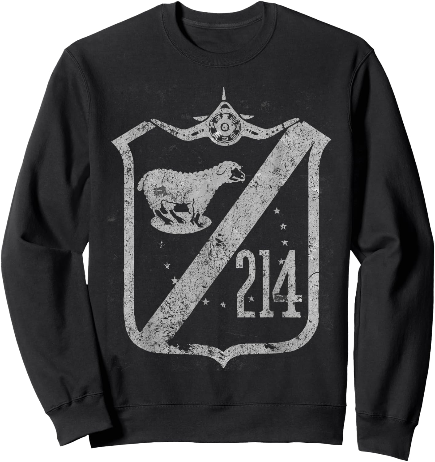 VMF-214 Black Sheep Squadron WWII Vintage Insignia Sweatshirt - Sweatshirt | Black
