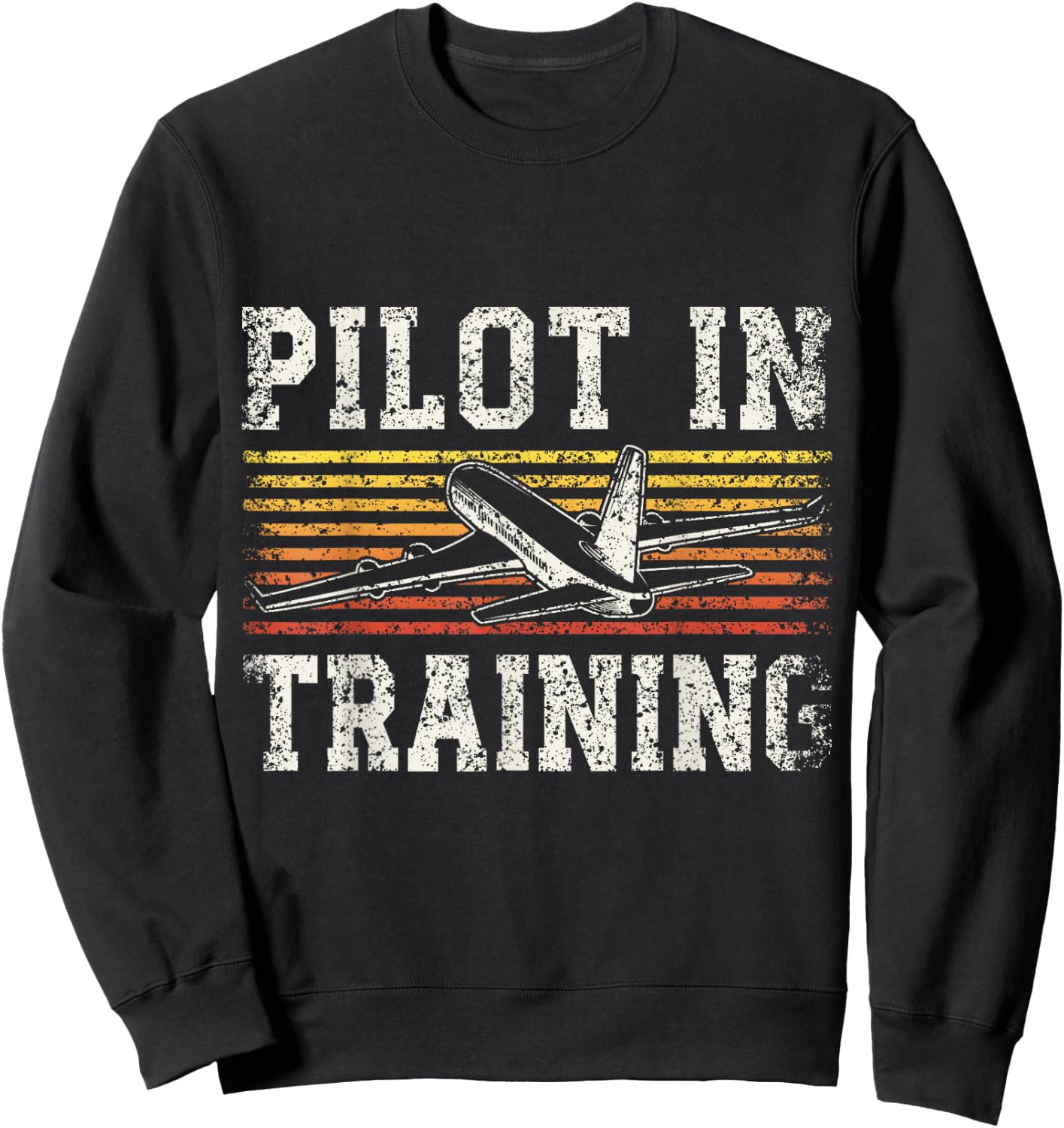 Pilot In Training Aviation Aviator Airplane Pilot Sweatshirt - Sweatshirt | Black