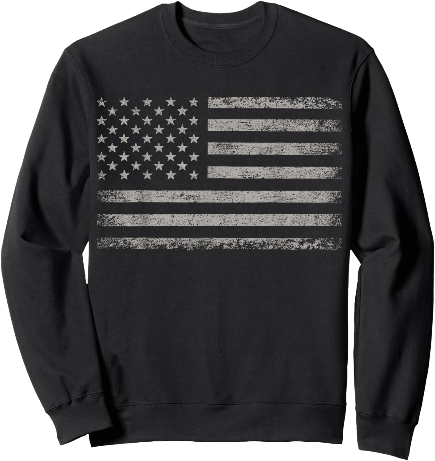 Patriotic USA Flag 4th of July Women Kids Boys Girls Sweatshirt - Sweatshirt | Black