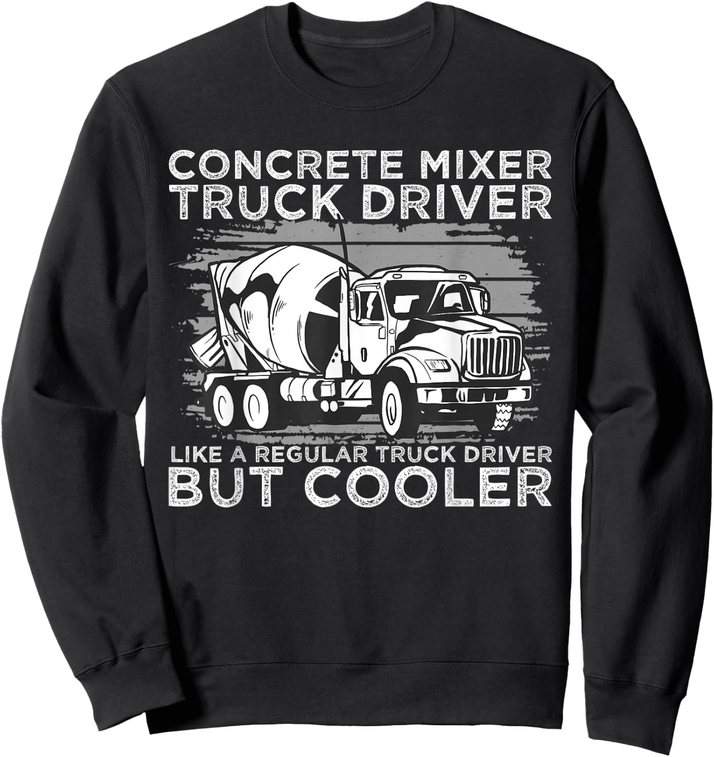 Concrete Mixer Driver Concrete Brummi Sweatshirt - Sweatshirt | Black
