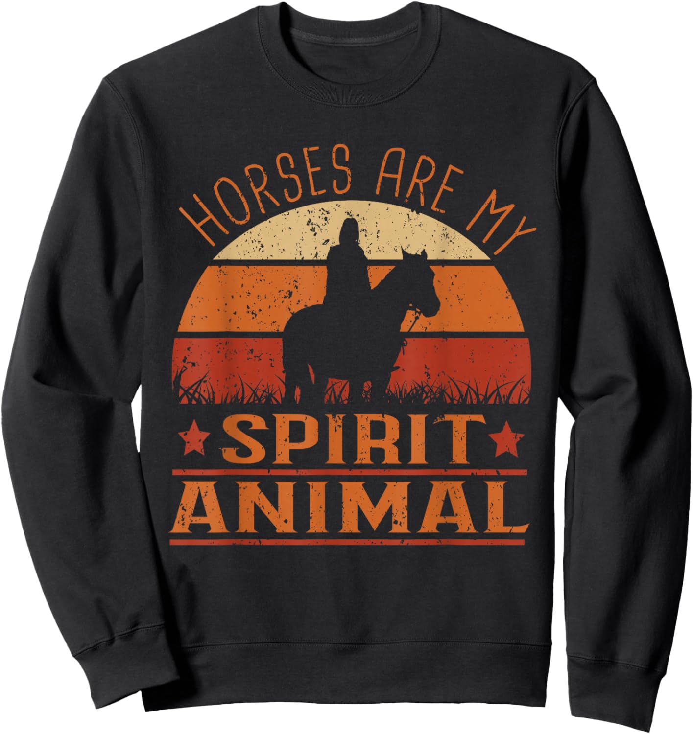Horses are my spirit animal Design for a Horse owner Sweatshirt - Sweatshirt | Black