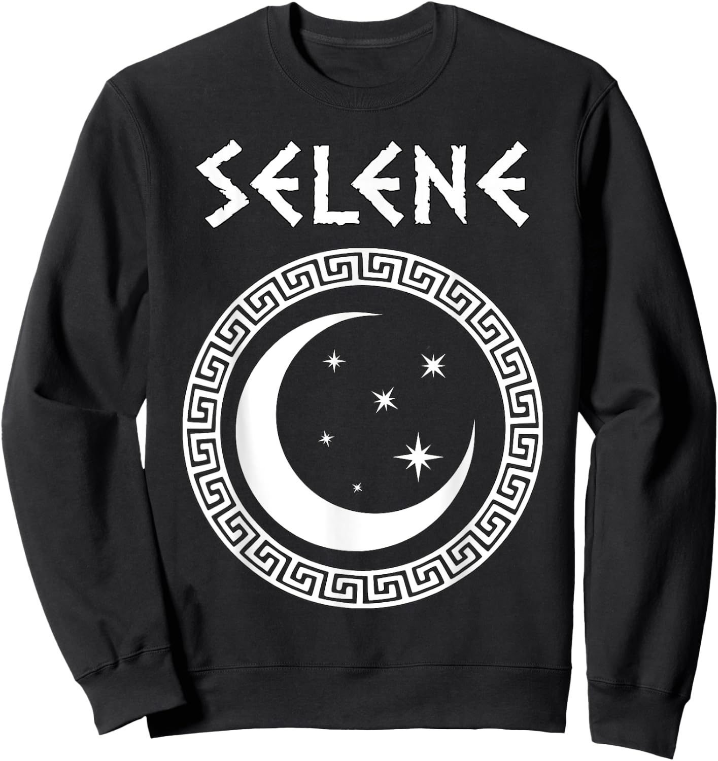 Selene Greek Goddess of the Moon Sweatshirt - Sweatshirt | Black