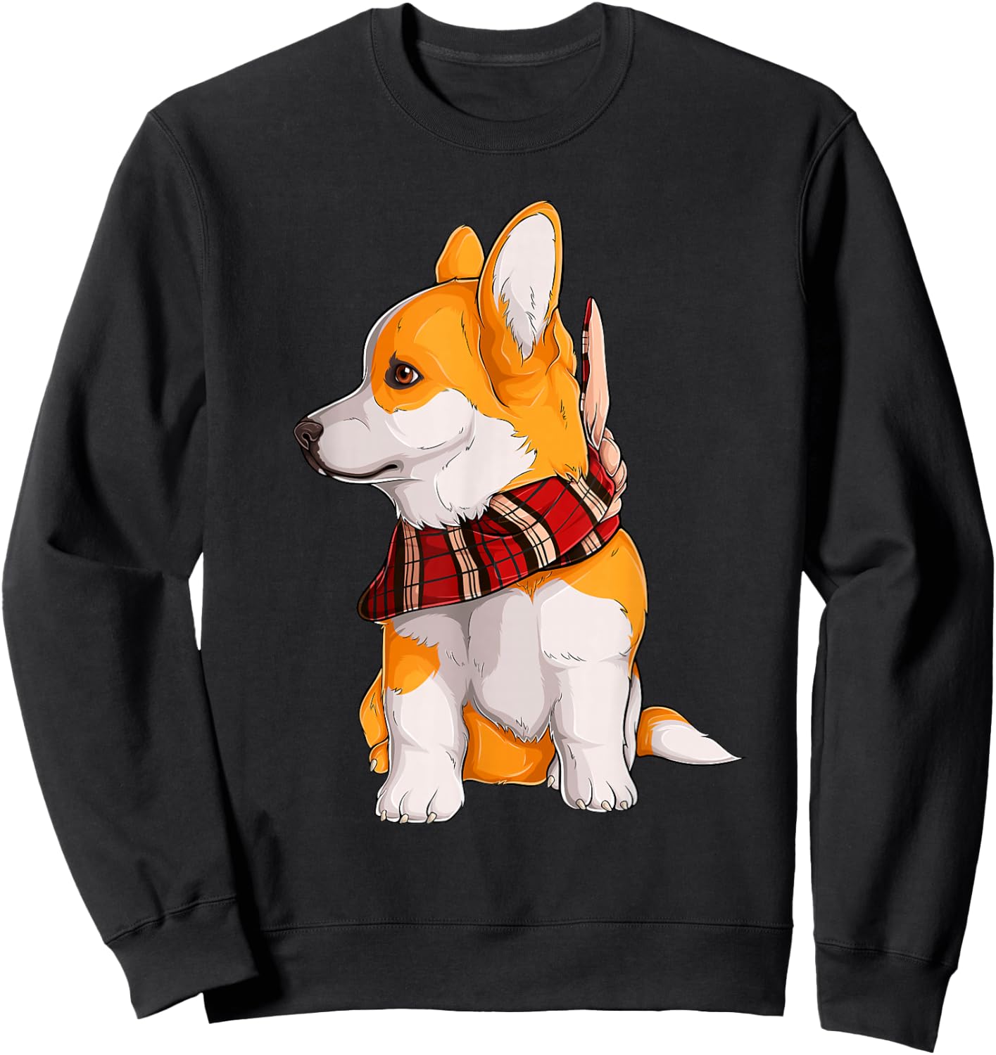 Funny Corgi Dog Lover Owner Women Girls Kids Sweatshirt - Sweatshirt | Black