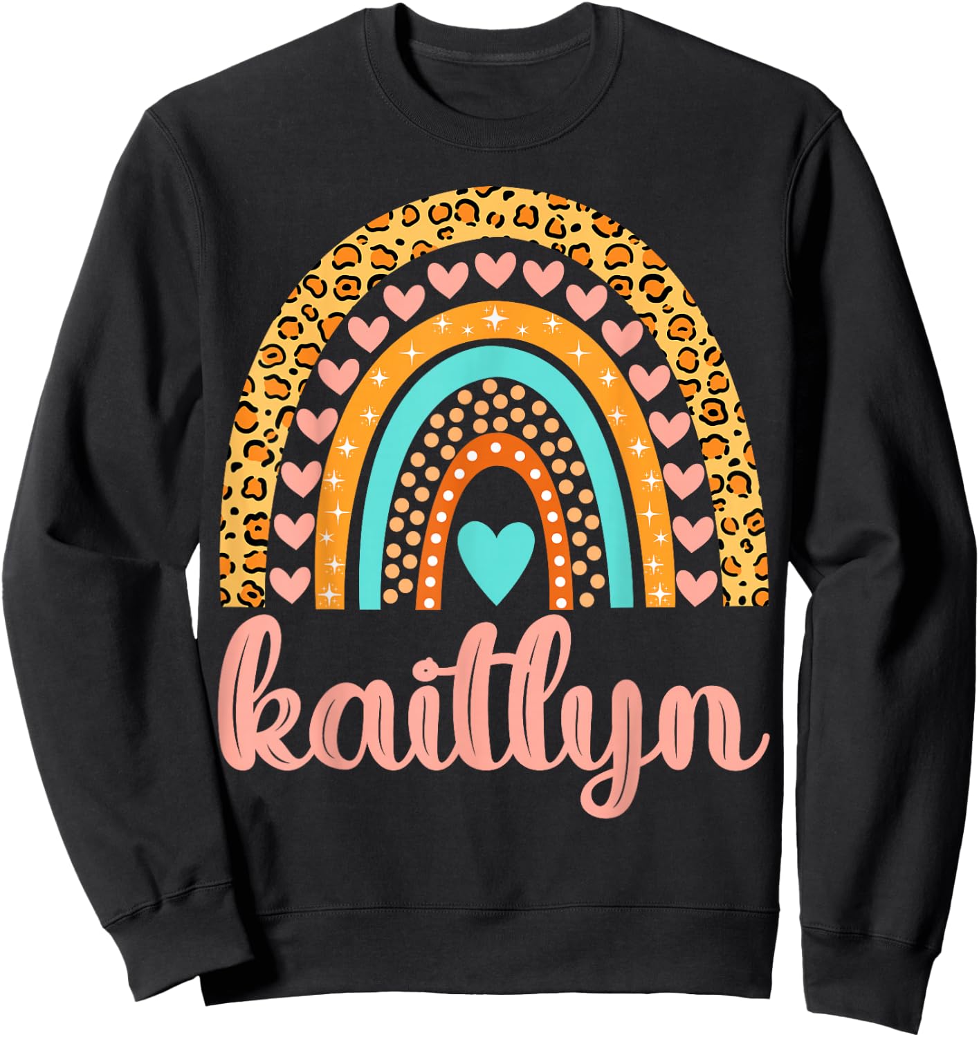 Kaitlyn Kaitlyn Name Birthday Shirt Gift Sweatshirt - Sweatshirt | Black
