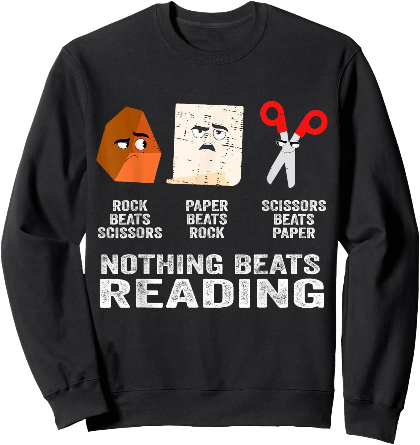 Nothing Beats Reading Book Librarian Across America Kids Sweatshirt - Sweatshirt | Black
