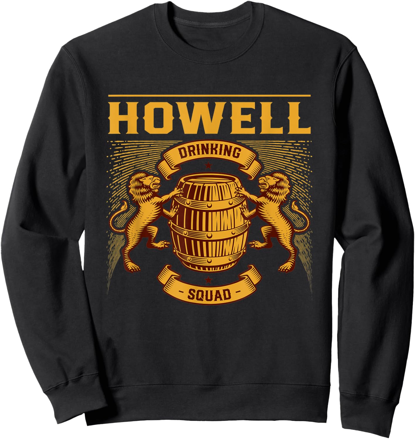 Howell Drinking Squad Michigan Homebrewing MI Brewery Sweatshirt - Sweatshirt | Black