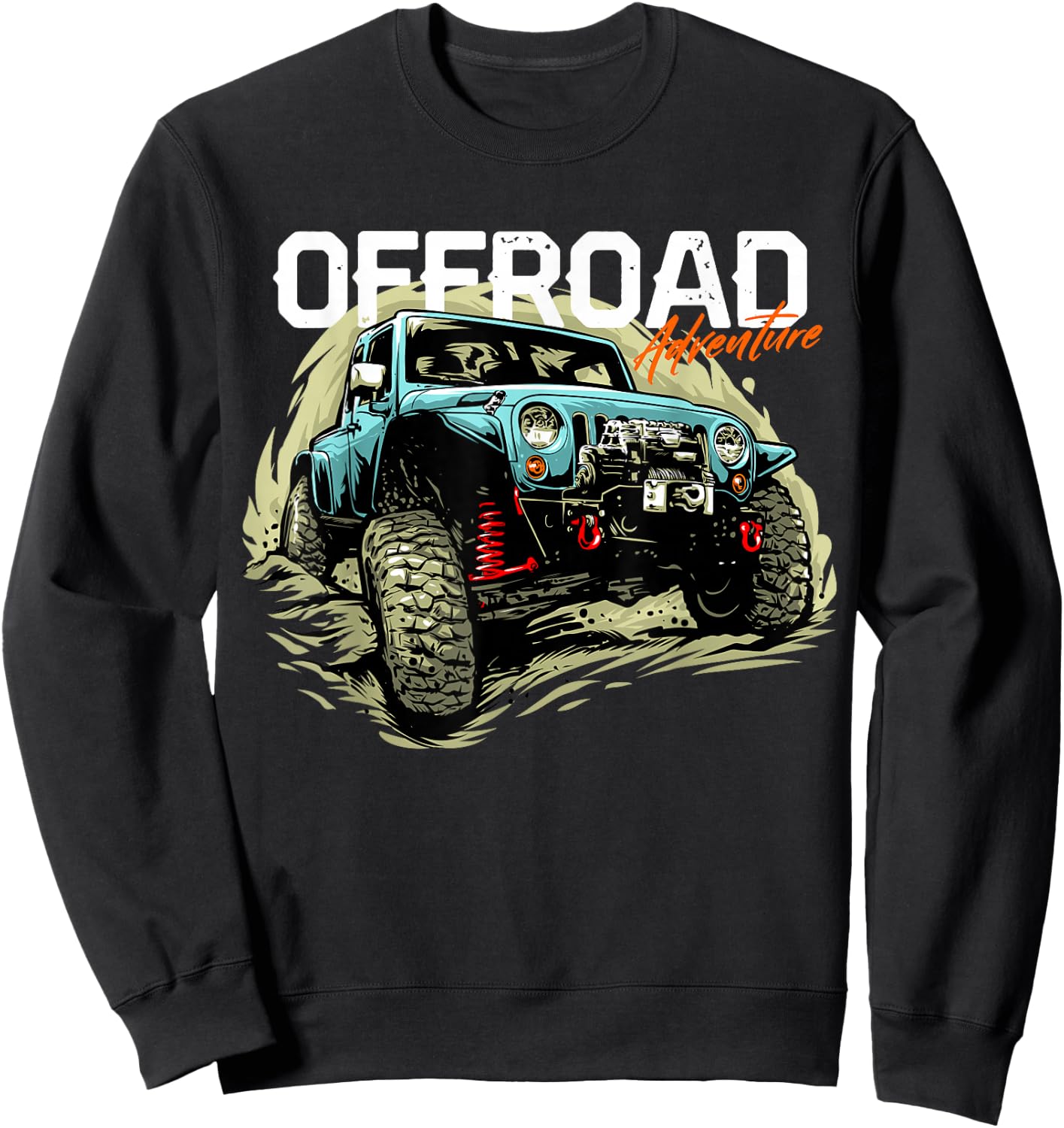 Offroad Adventure | Off Roading Offroad 4x4 SUV Sweatshirt - Sweatshirt | Black
