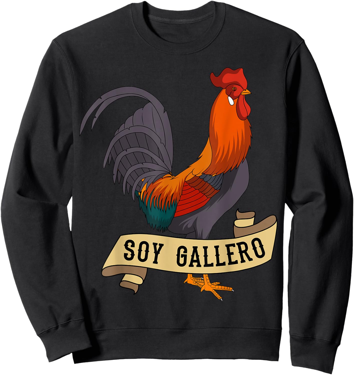 Soy Gallero Rooster Chicken Farmer Poultry Lover Sweatshirt - Sweatshirt | Black