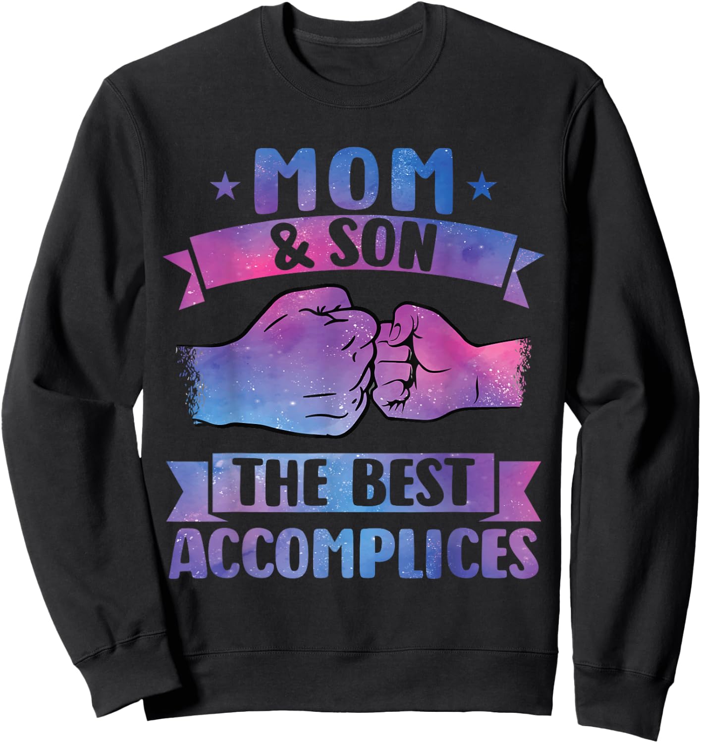 Mom & Son the best accomplice mother Sweatshirt - Sweatshirt | Black