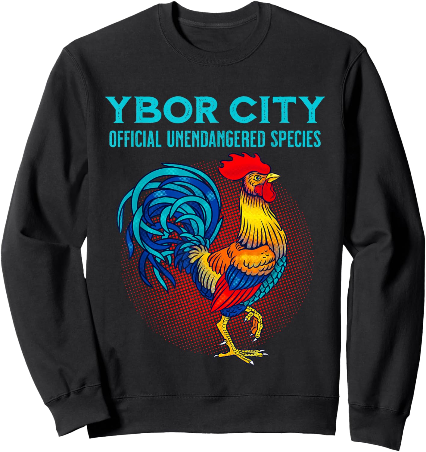 Ybor City Tampa Official Unendangered Species Souvenir Sweatshirt - Sweatshirt | Black