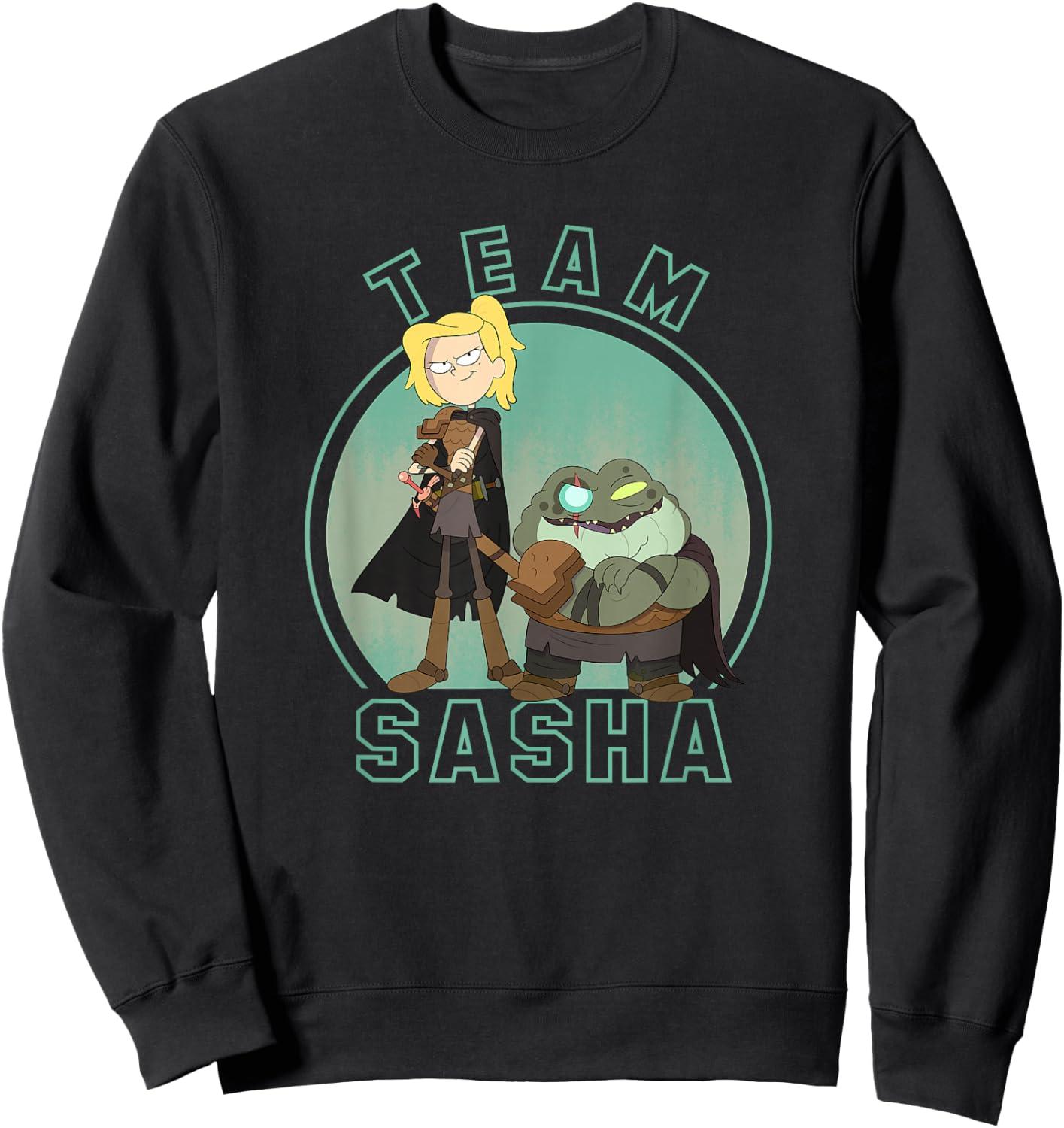 Disney Channel Amphibia Team Sasha Sweatshirt - Sweatshirt | Black