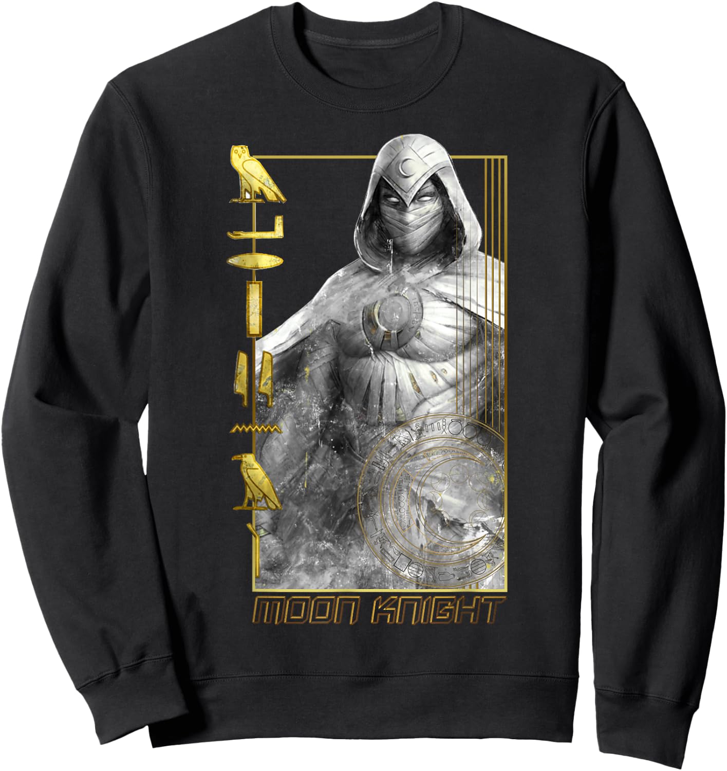 Marvel Moon Knight Bright Glyphs Poster Sweatshirt - Sweatshirt | Black