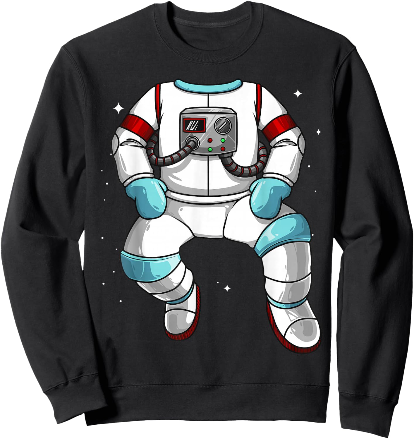 Cool Astronaut Halloween Costume Fan | Funny Lazy DIY Gift Sweatshirt - Sweatshirt | Black