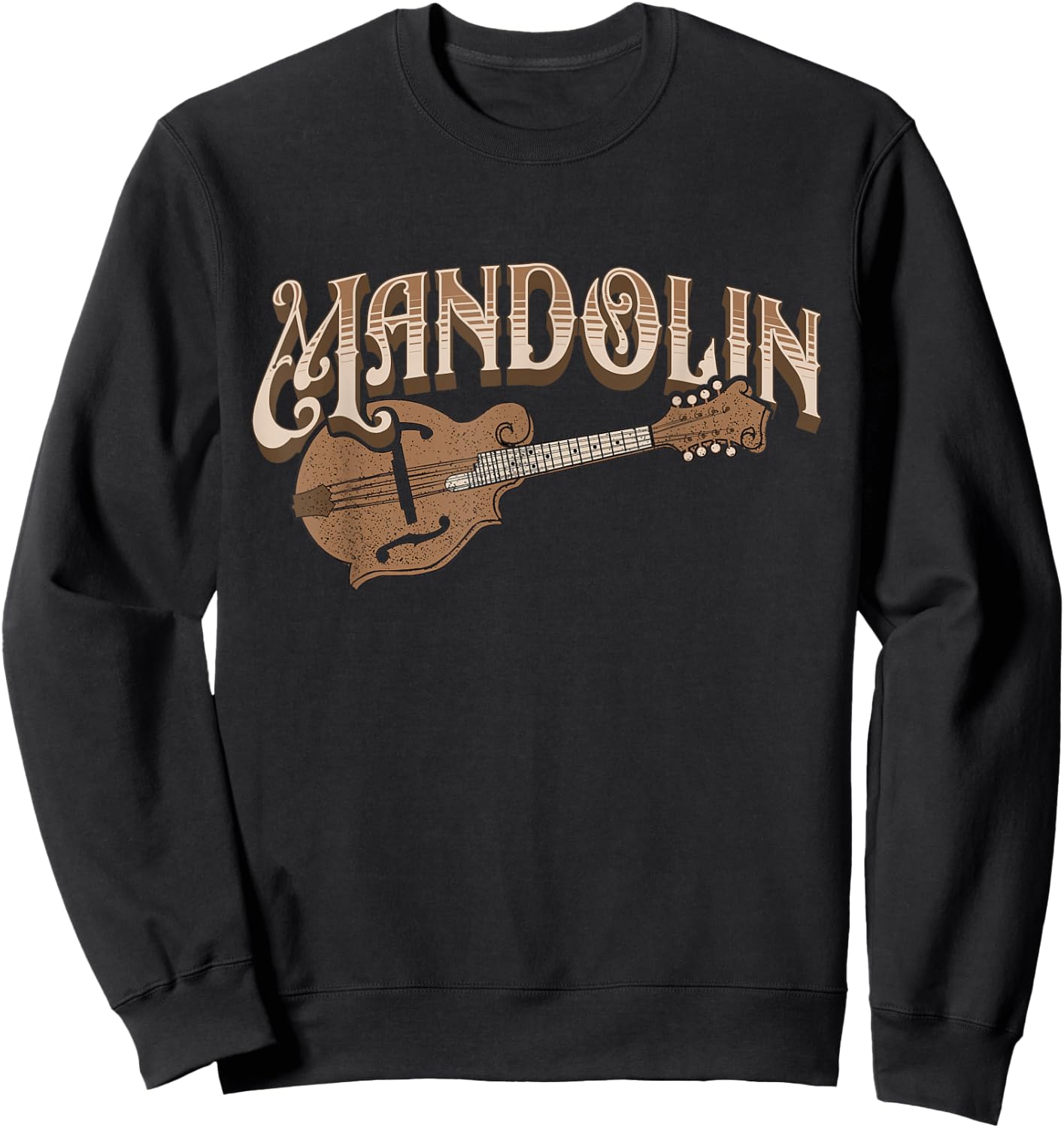 Mandolin - Bluegrass Folk Music Mandolin Player Musicians Sweatshirt - Sweatshirt | Black