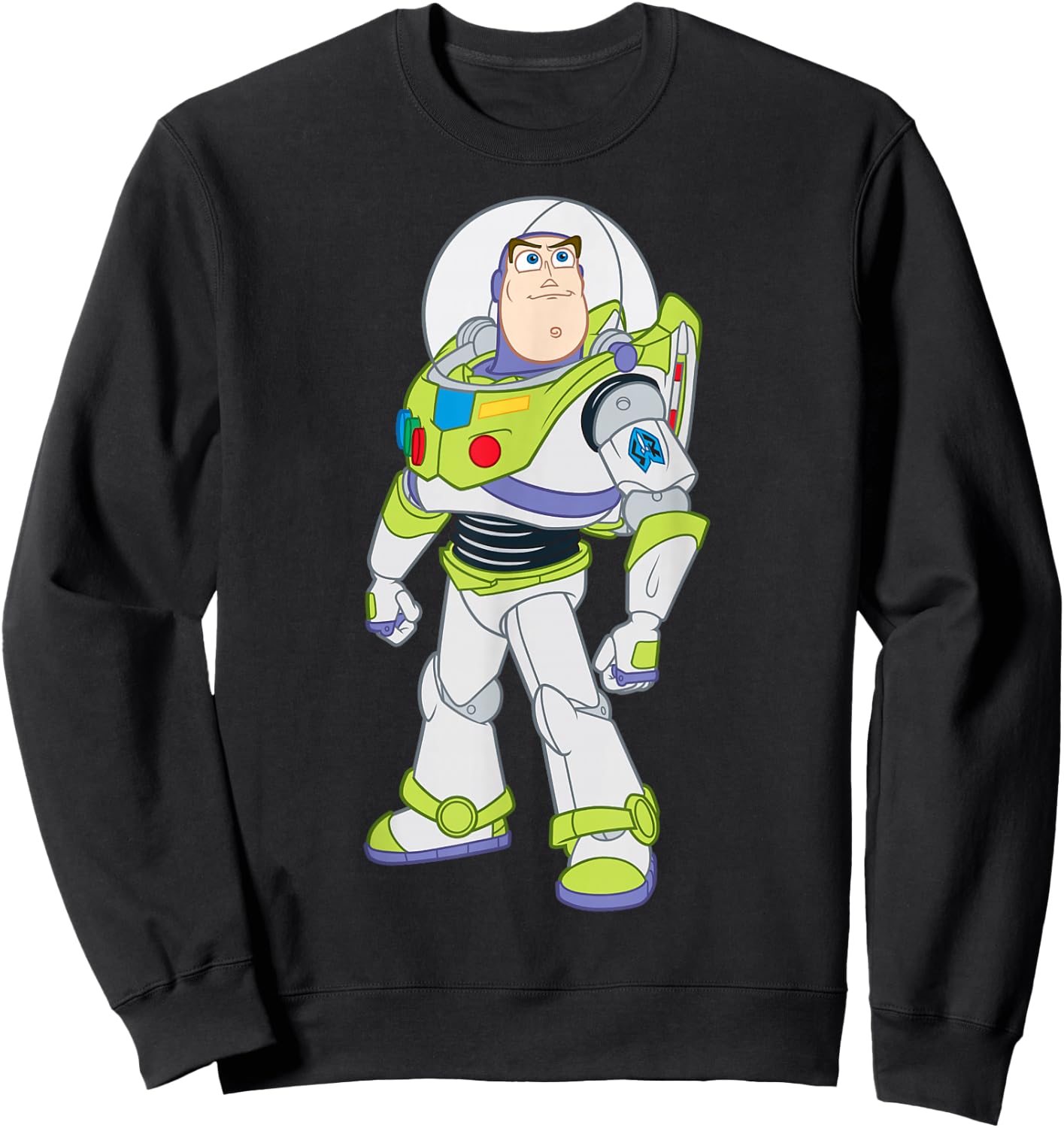 Disney Pixar Toy Story Buzz Lightyear Strong Pose Sweatshirt - Sweatshirt | Black