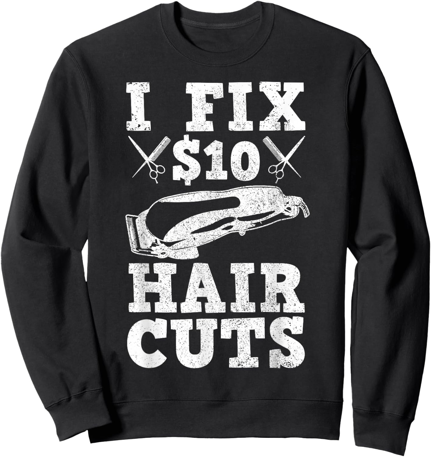 Barber Hairdresser Hairdresser Funny Gift Sweatshirt - Sweatshirt | Black