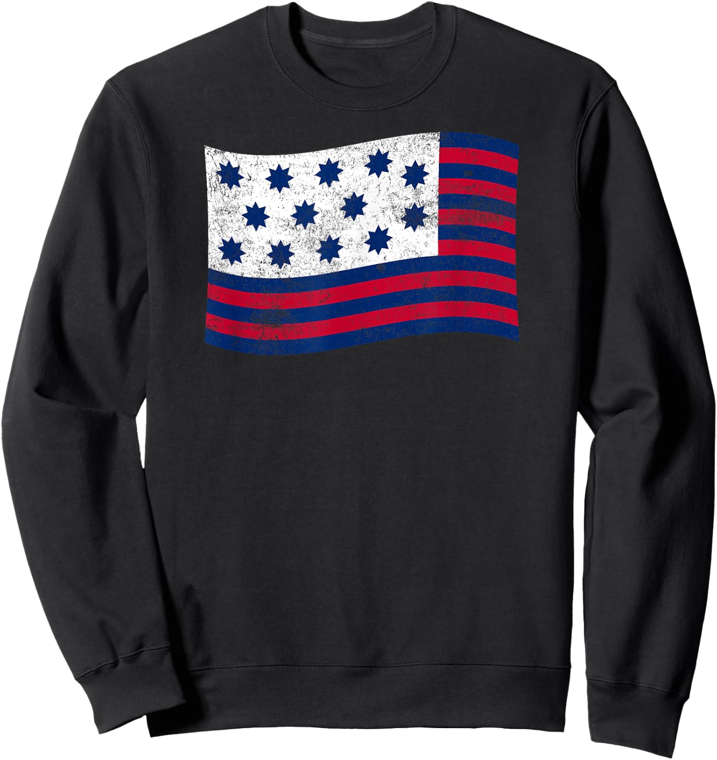 Guilford Courthouse Flag – American History Patriotic Sweatshirt - Sweatshirt | Black