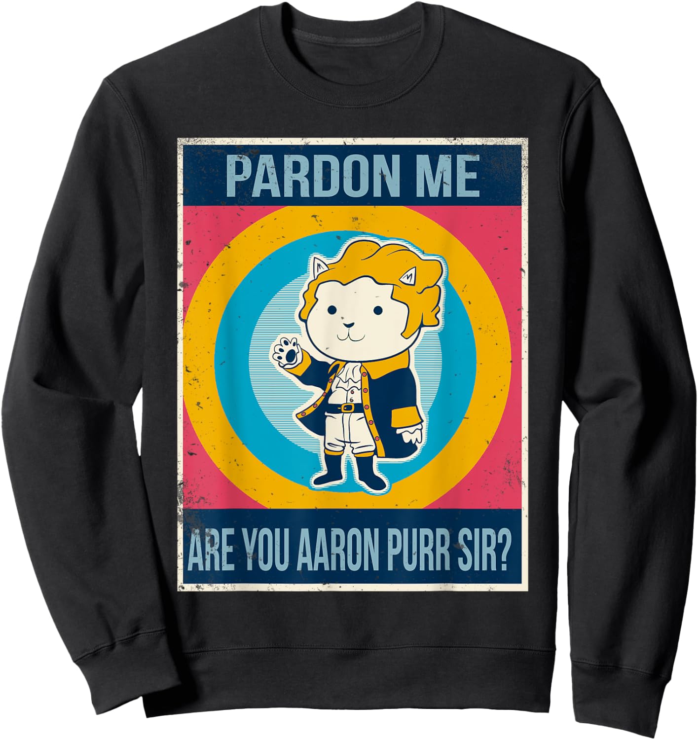 Hamilton Cat Sweatshirt - Sweatshirt | Black