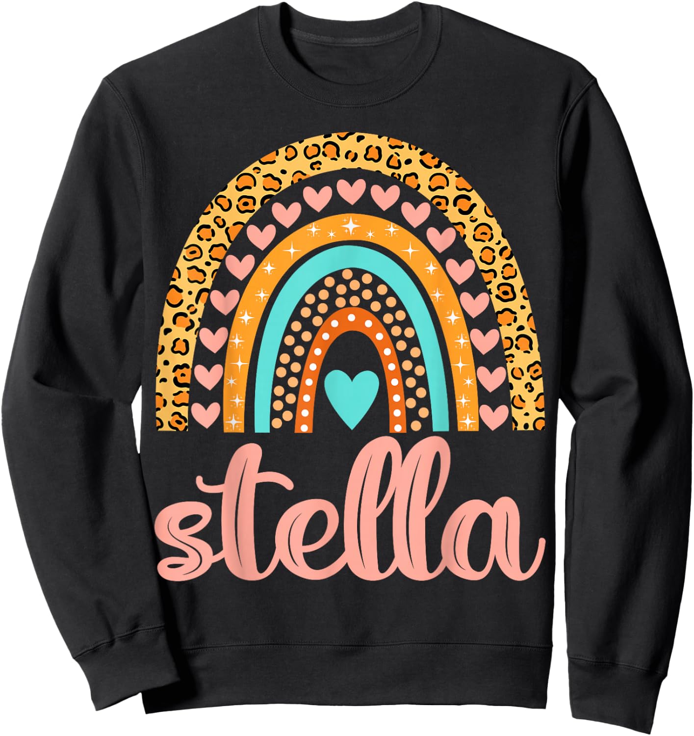 Stella Stella Name Birthday Shirt Gift Sweatshirt - Sweatshirt | Black