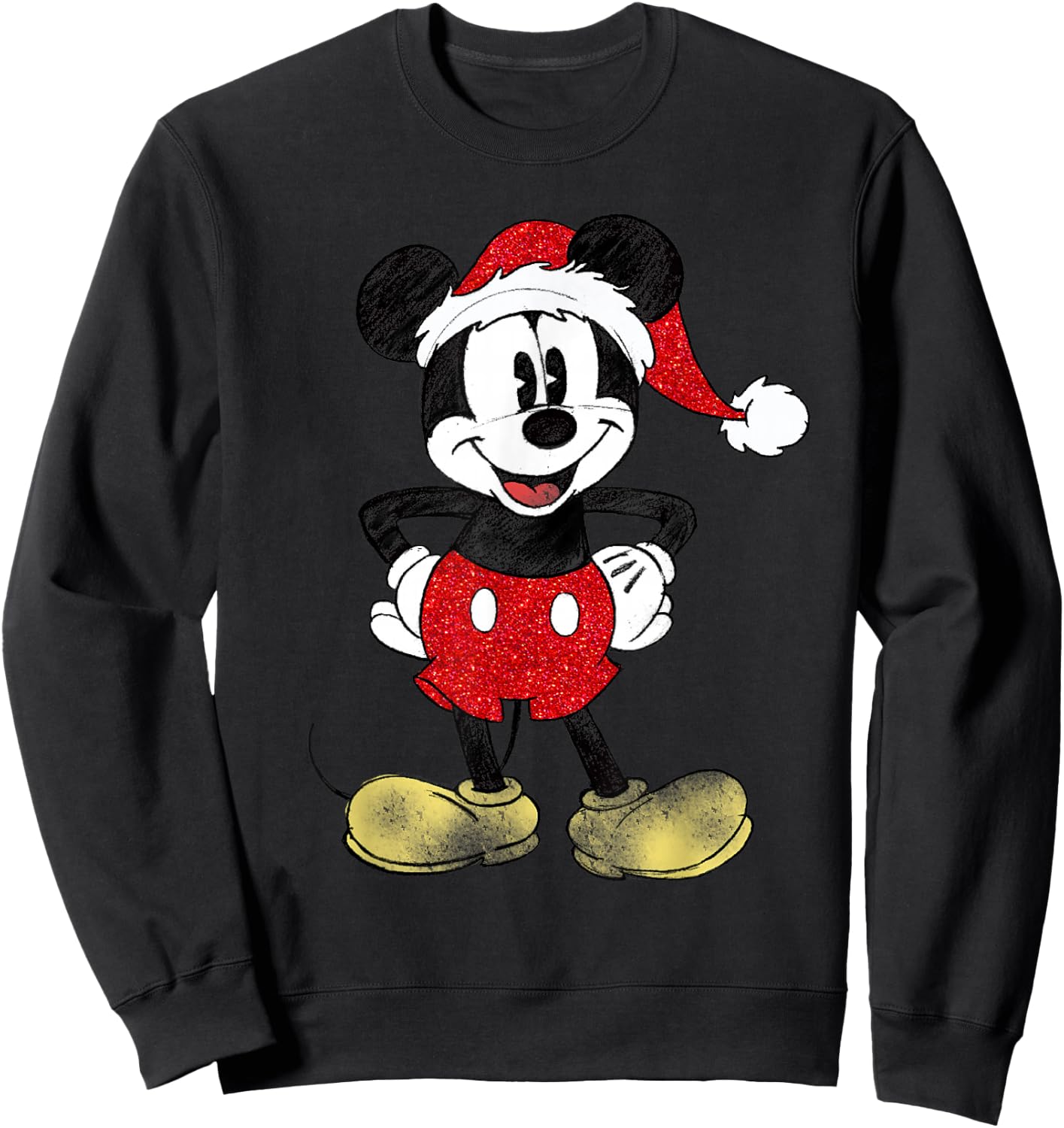 Disney - Holiday Mickey Mouse Sweatshirt - Sweatshirt | Black
