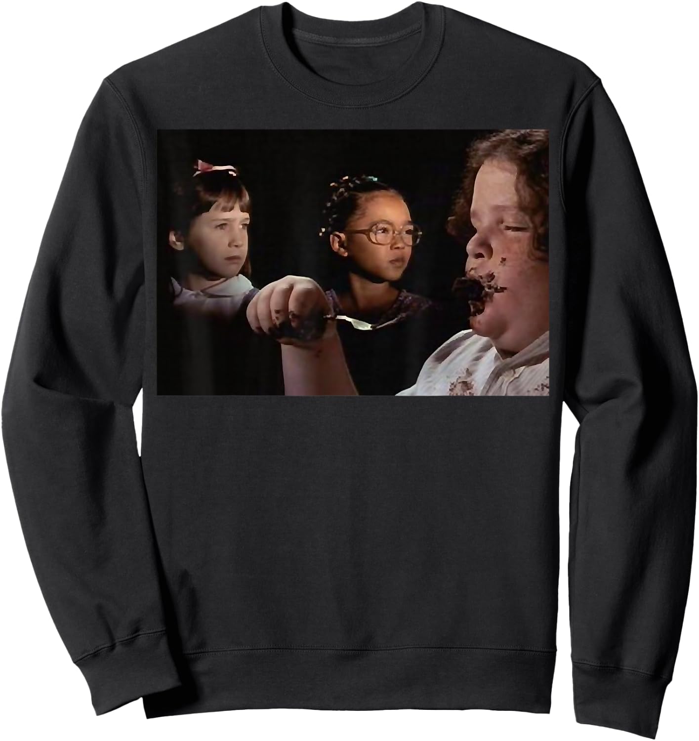Ma.tilda - Chocolates Cakes Scene Sweatshirt - Sweatshirt | Black