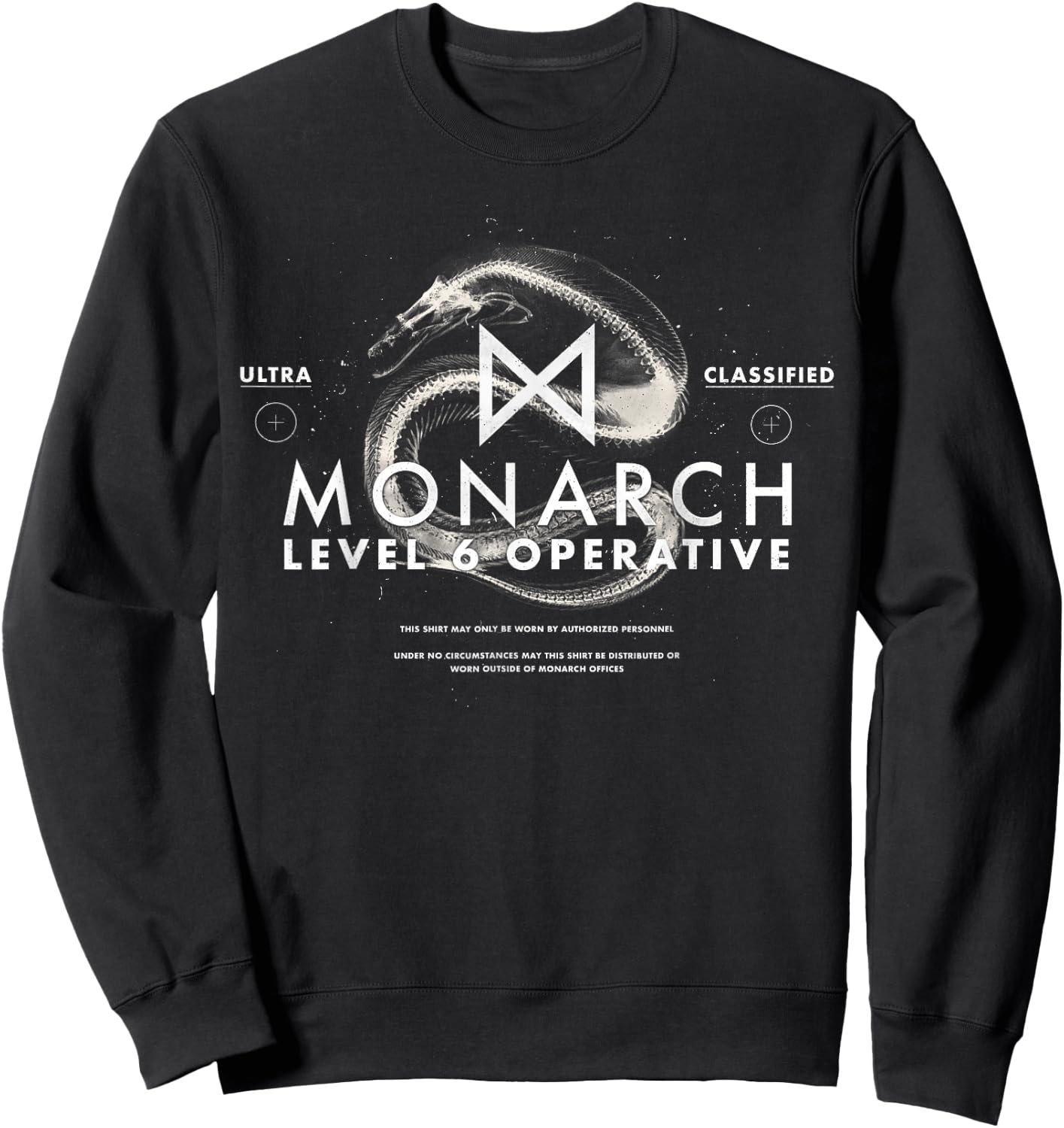 Godzilla vs Kong - Official Monarch Operative Sweatshirt - Sweatshirt | Black