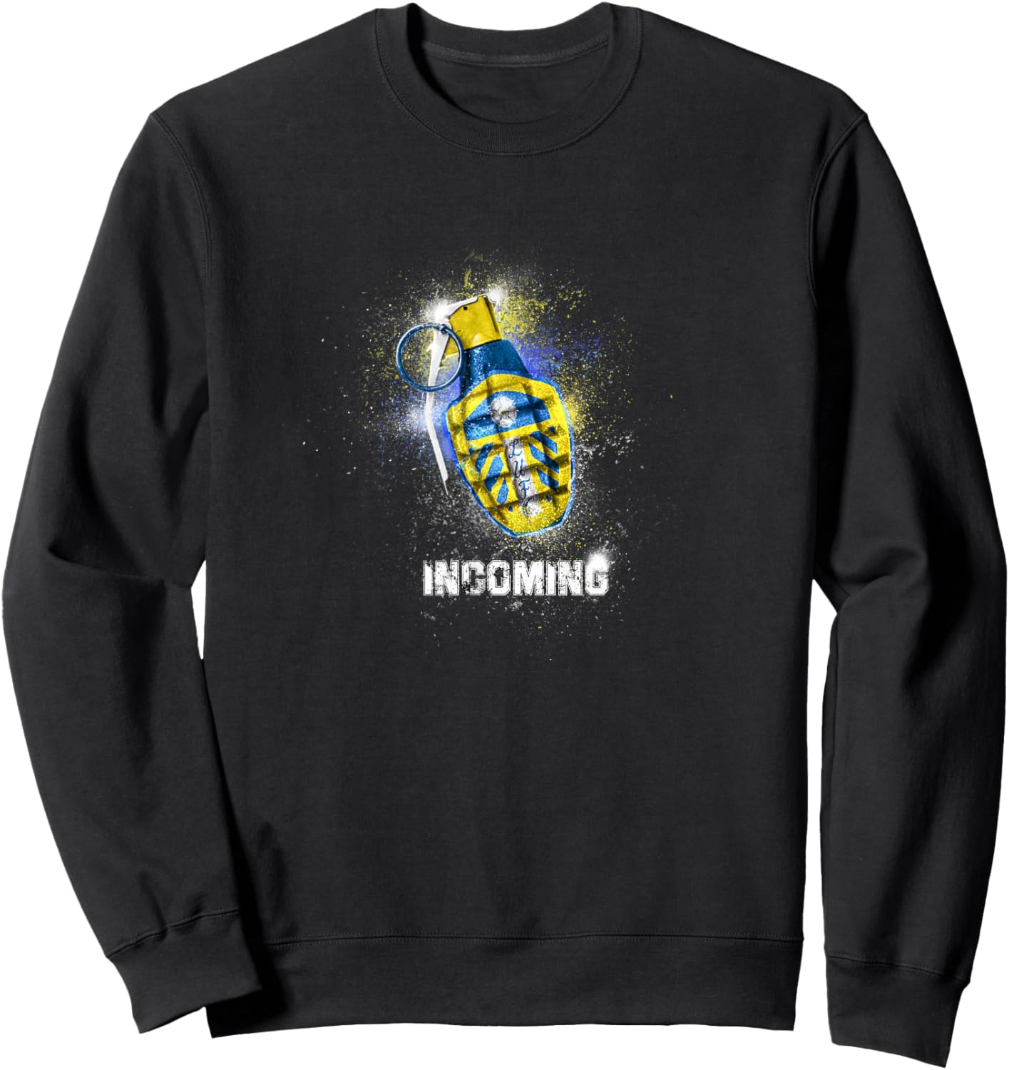 Leeds Utd incoming grenade style Sweatshirt - Sweatshirt | Black