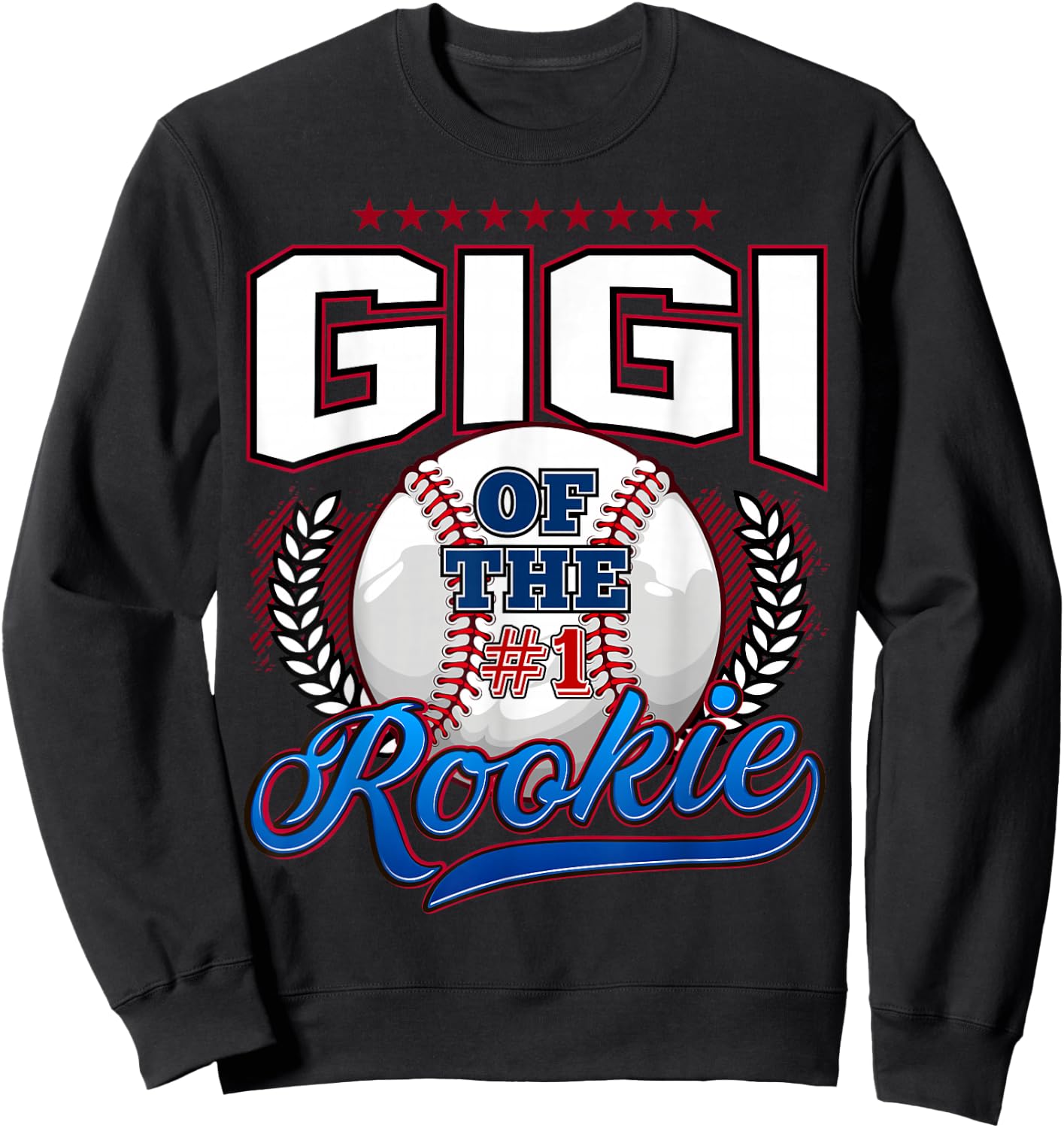 Gigi of The Rookie 1 Years Old Team Family Matching B-Day Sweatshirt - Sweatshirt | Black