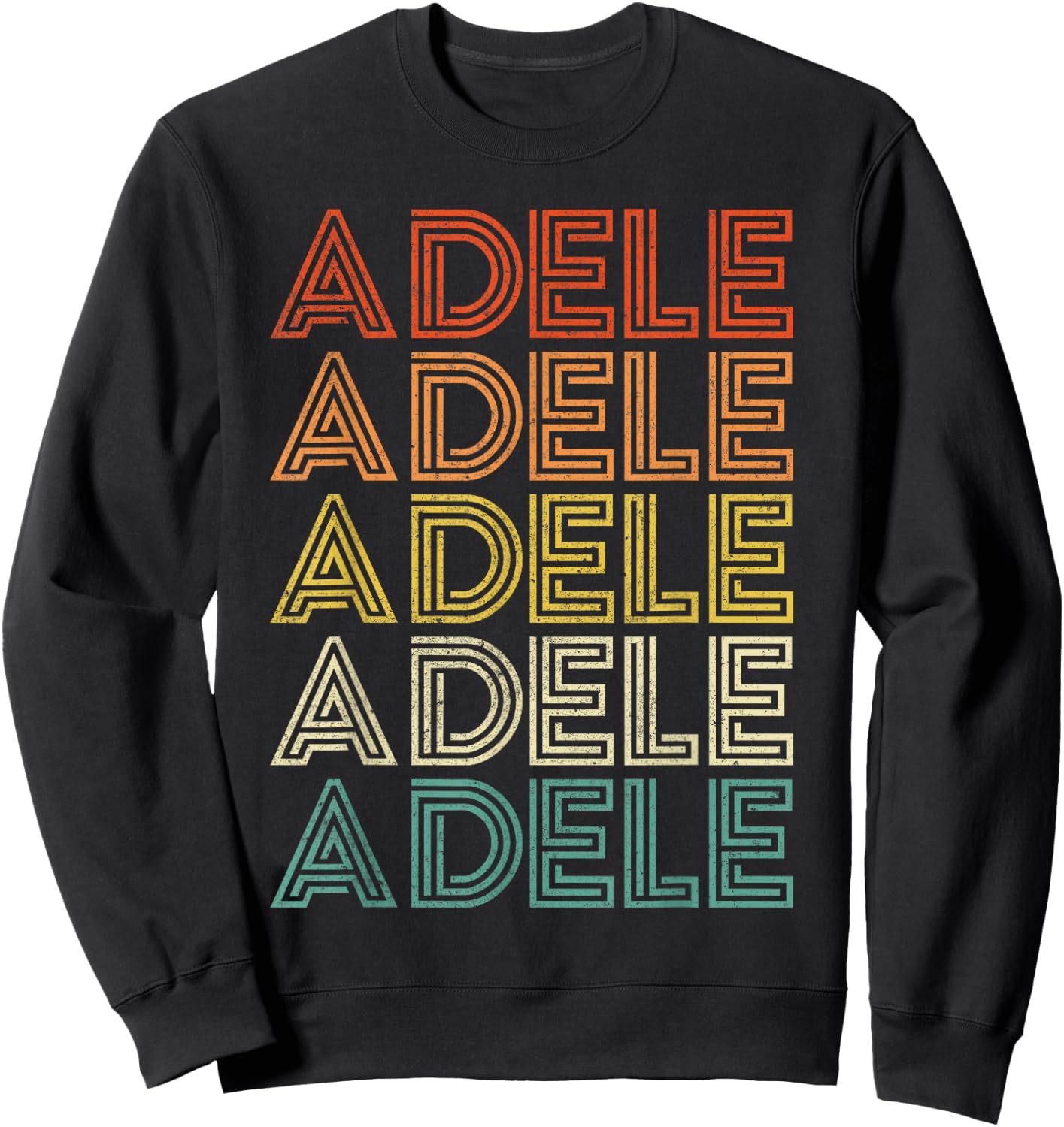 Adele Personalized Name Gifts Black Classic Fit Sweatshirt - Sweatshirt | Black